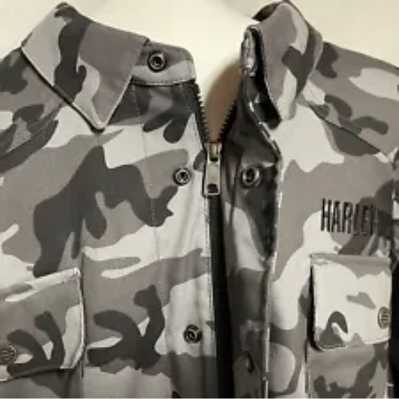 Harley Davidson HD Mens Operative CE Approved Riding Shirt Jacket 97152 4XL NEW - Picture 8 of 14